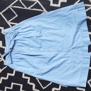 Madewell button front skirt